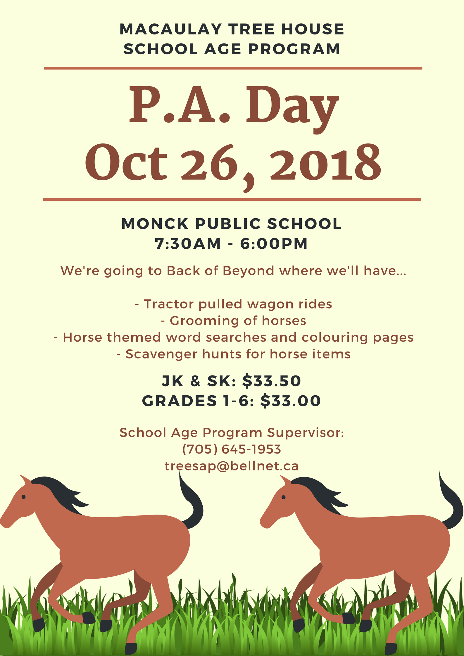 P.A. Day: October 26, 2018