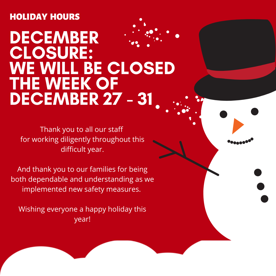 Macaulay Tree House Holiday Hours 2021